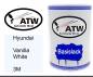 Preview: Hyundai, Vanilla White, 3M: 500ml Lackdose, von ATW Autoteile West.